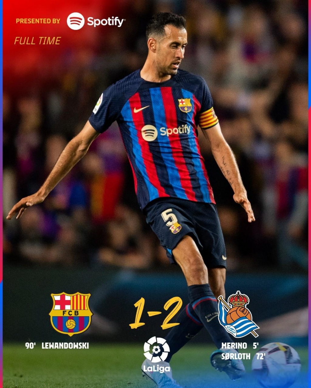 巴萨主场失利，梅西再度独中两元